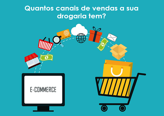 Quantos canais de vendas a sua drogaria tem?