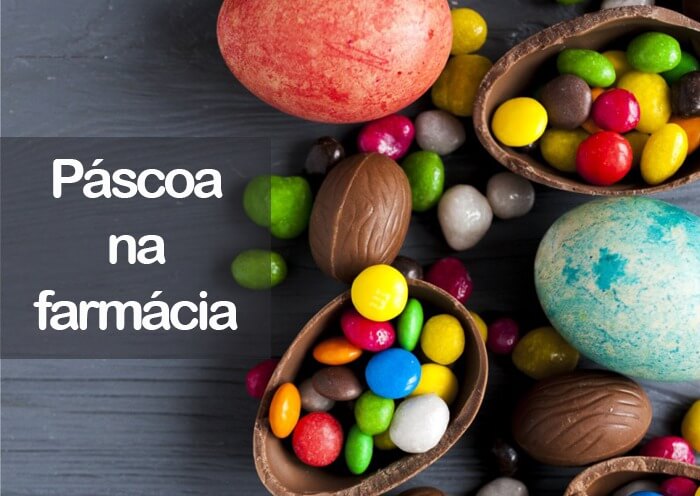 Páscoa na farmácia.